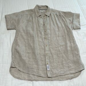 Baird Mc Nutt for J. Crew Irish Linen Blouse. size XS relaxed
